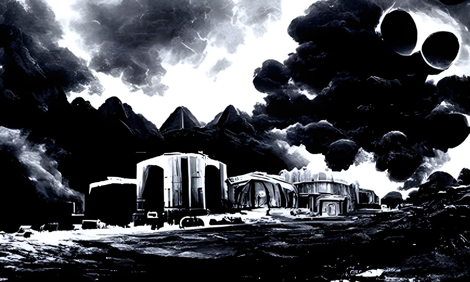 Dystopian Space Empire: Post-Apocalyptic 8K Rendering