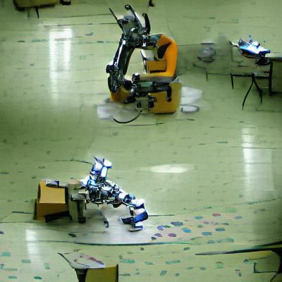 Robot Factory: AI-Generated Robot Assembly Line
