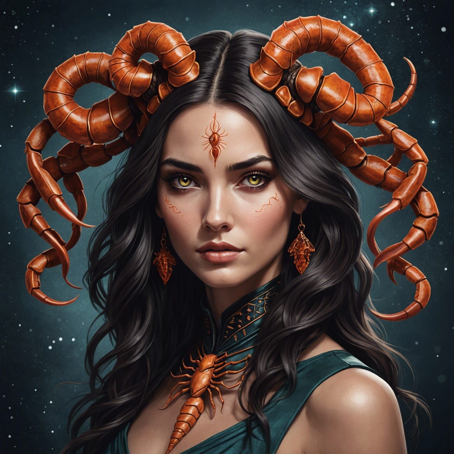 AI Image of a Scorpio Woman
