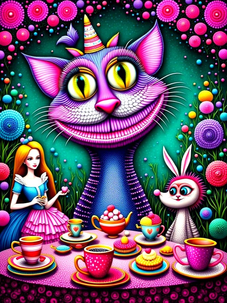 👸🏼☕🫖Alice in Wonderland Inspired Portrait ❣️👱🏼‍♀️