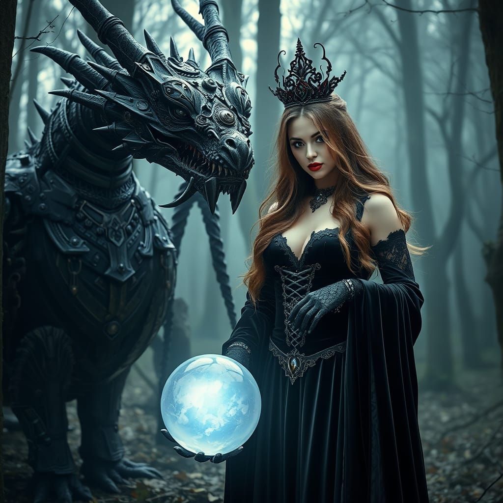 Sorceress and her pet 2