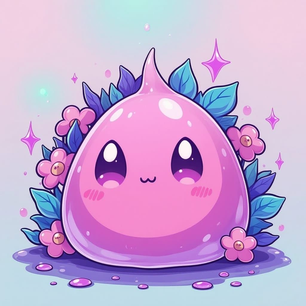 chibi pink slime