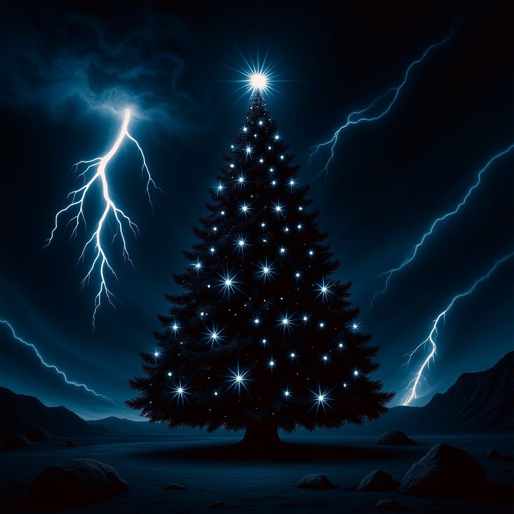 Extreme Christmas Tree in Pluto Storm