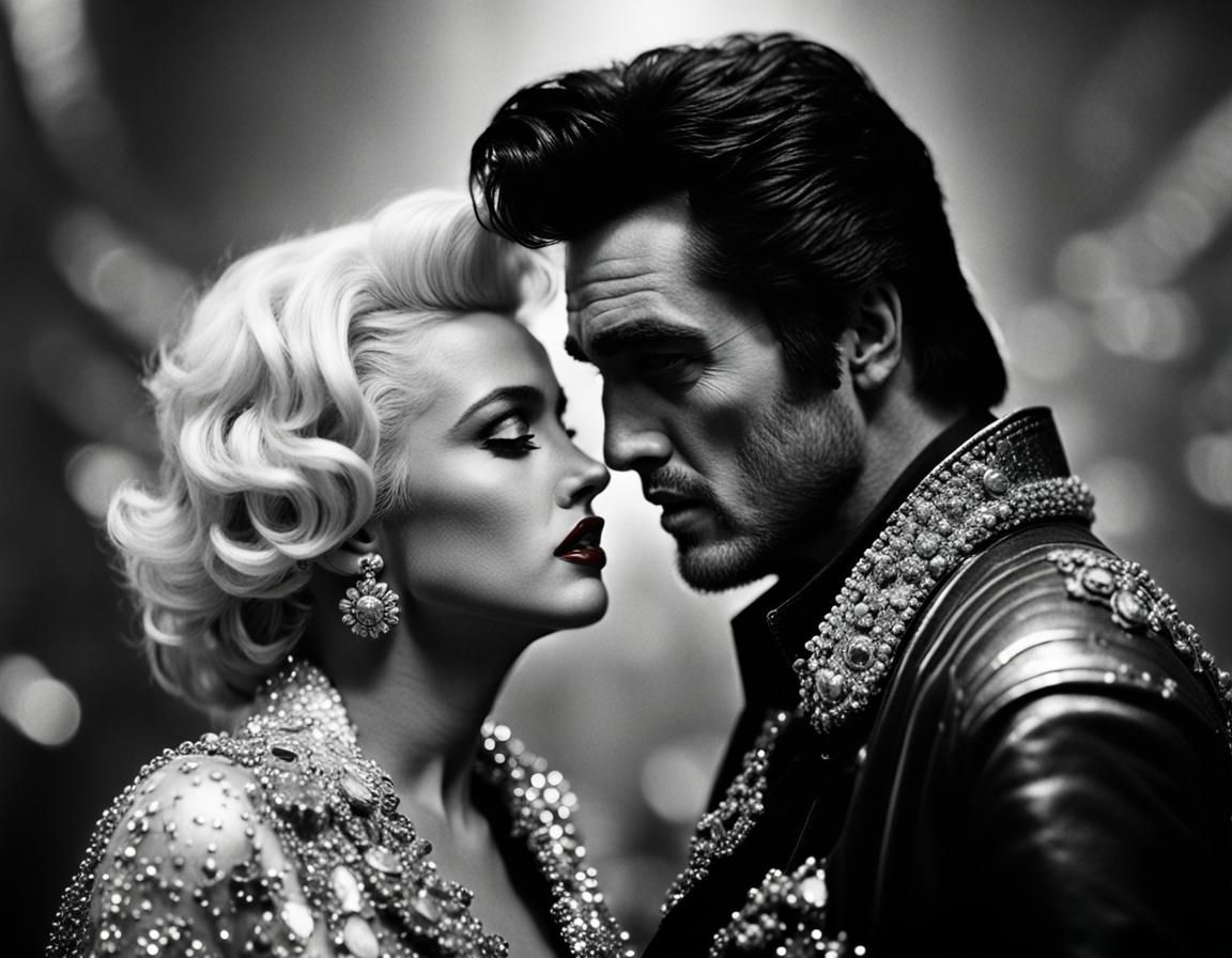 Elvis Presley and Marilyn Monroe in modern day.
