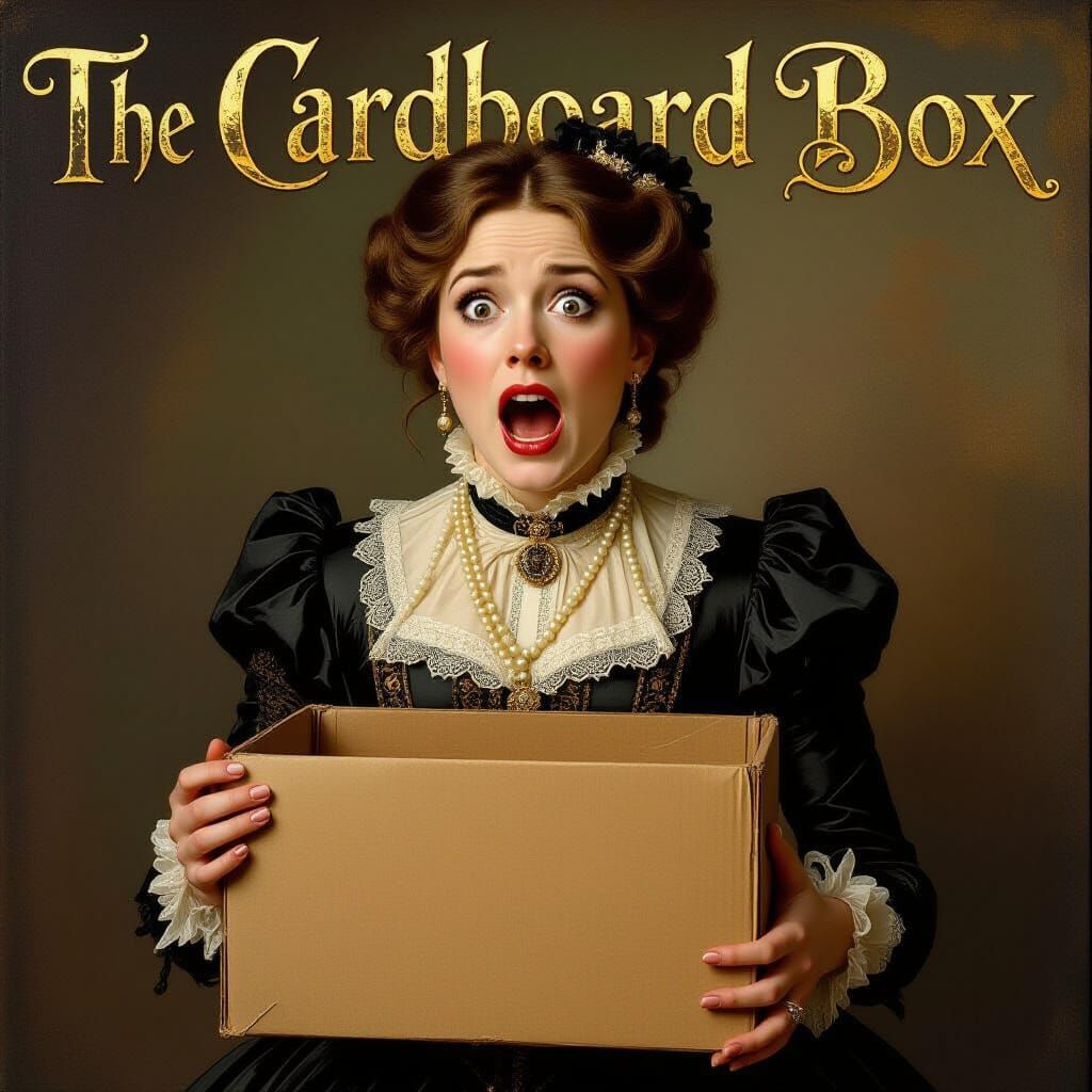 Victorian Woman Reacts to Shocking Discovery in Cardboard Bo...