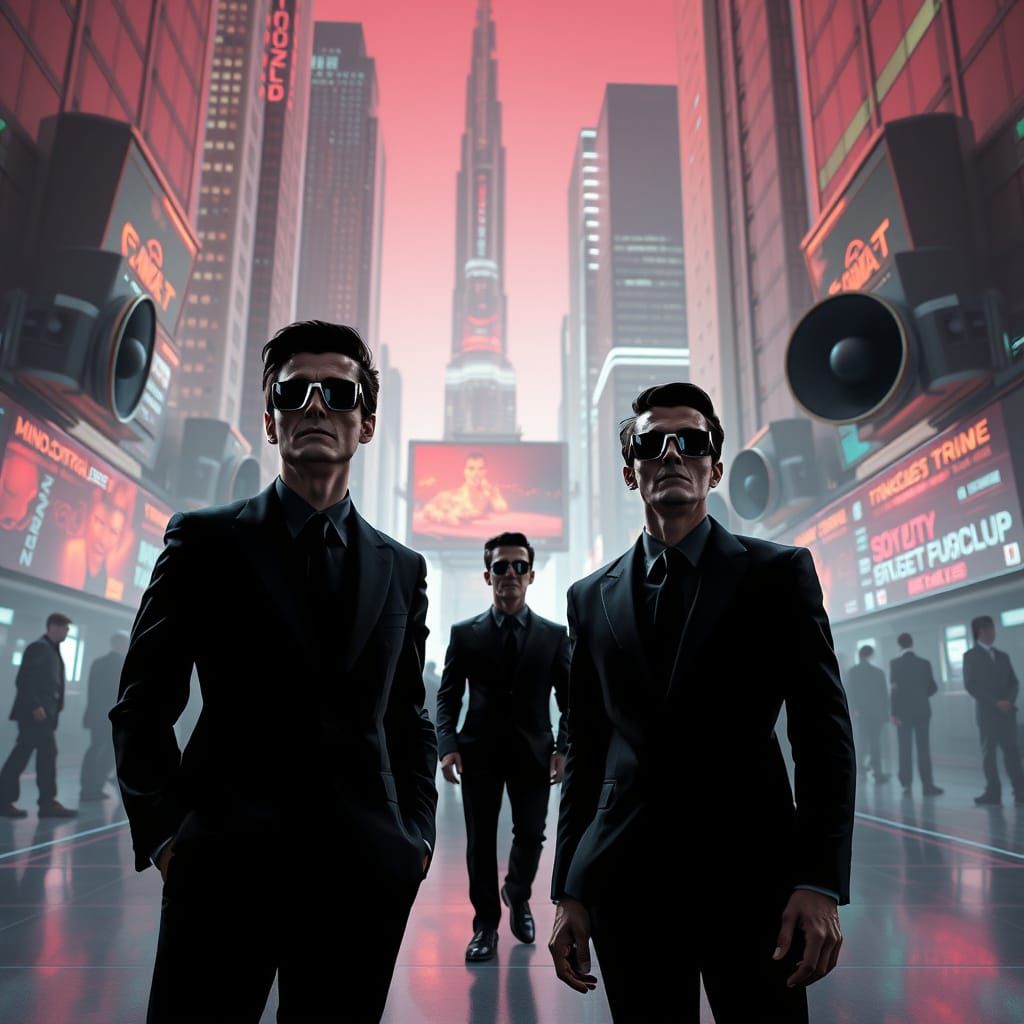 Sinister Agents Broadcast Mind Control Propaganda in Futuris...