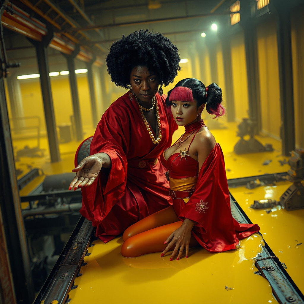 Geisha in Abandoned Factory Saving J-Pop Star