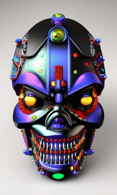 Cyberpunk Clown Mask
