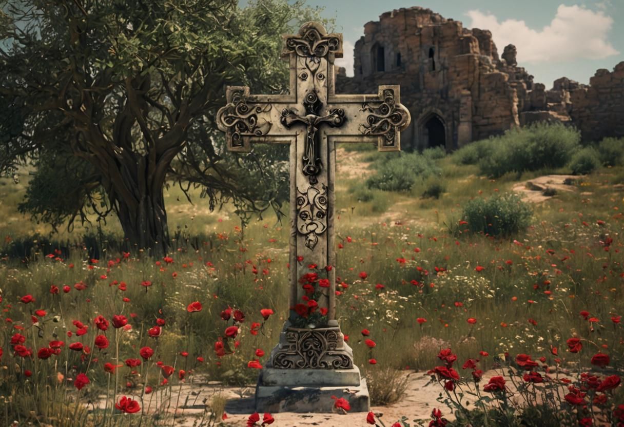 Gothic Cross: Meadow and Desert Divide