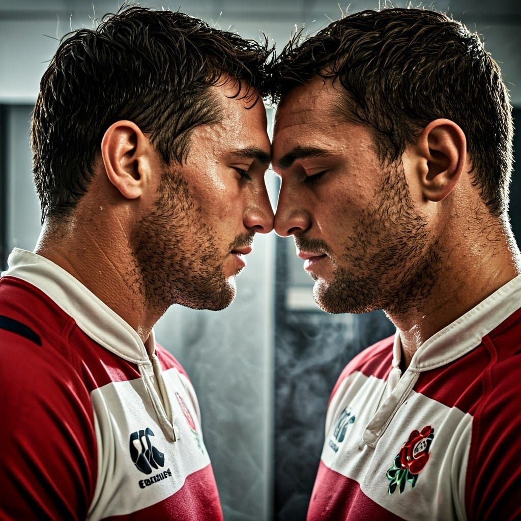 Intimate Locker Room Portrait of Rugby Players