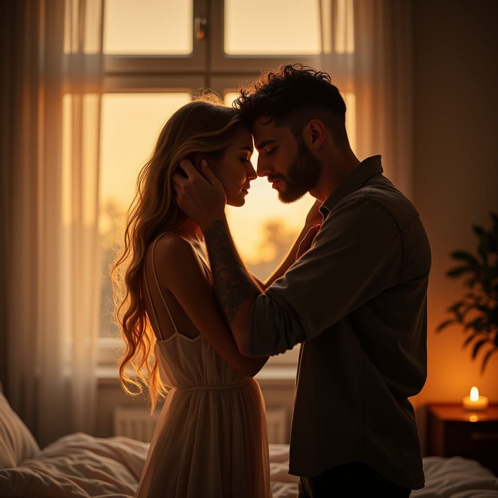 Love in Warm Moonlit Intimacy