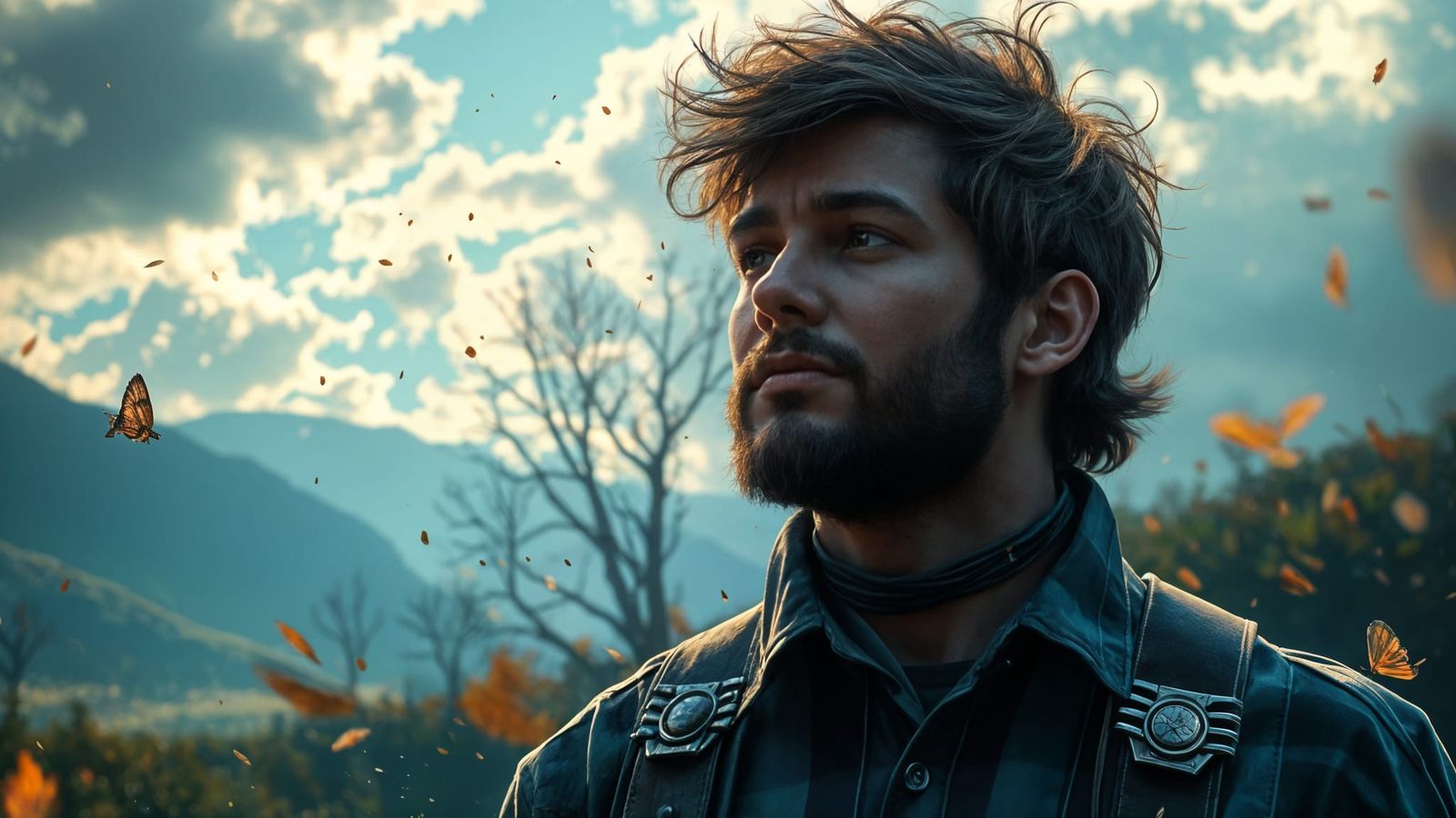 West Virginia Mountain Mama Portrait in Triadic Colors