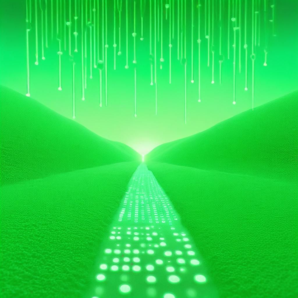 Surreal Binary Code Dream in Pastel Lighting