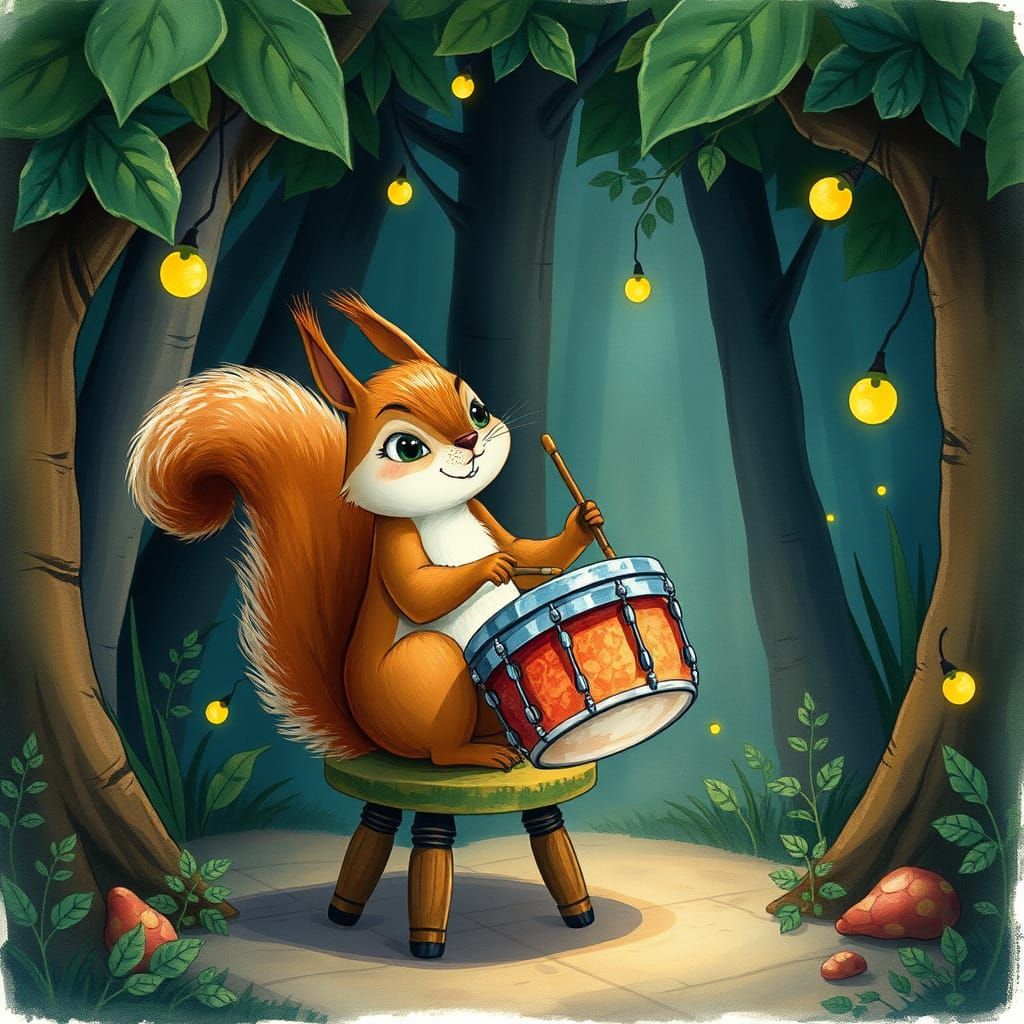 The Little Drummer Squirrel