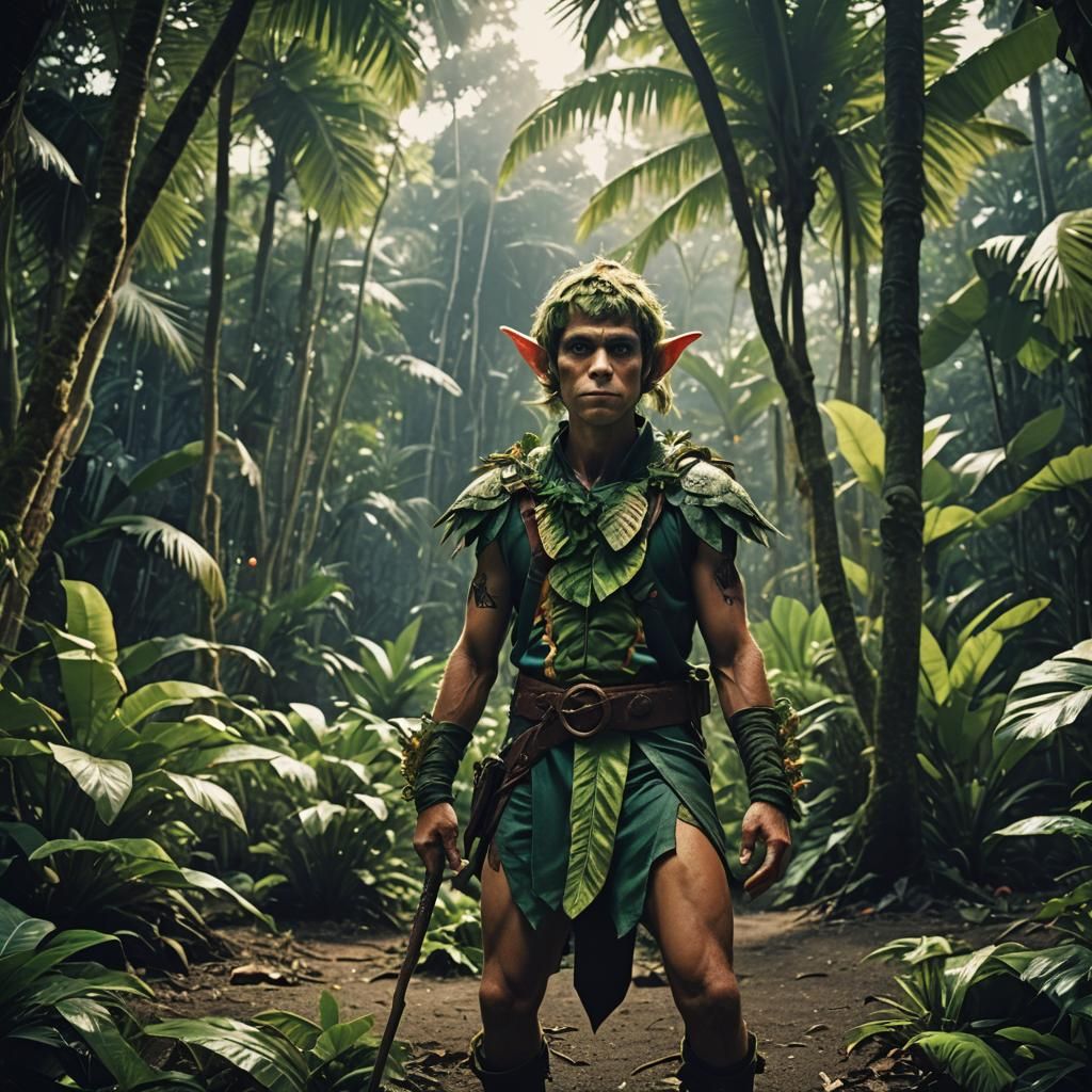 Cinematic Tropical Elf Film Still
