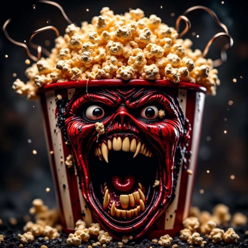 Screaming Animatronic Popcorn Bucket Shorting Out