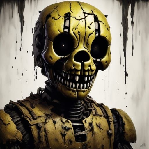 Eerie Dark Surrealism: Stitched Lips, Empty Eyes