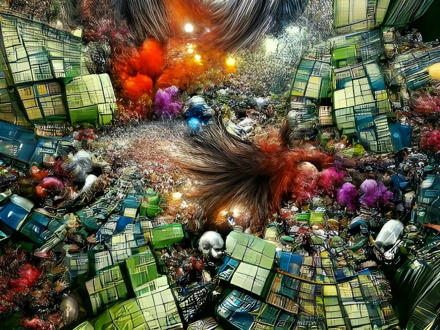Abstract Image of Beautiful Madness and Chaos