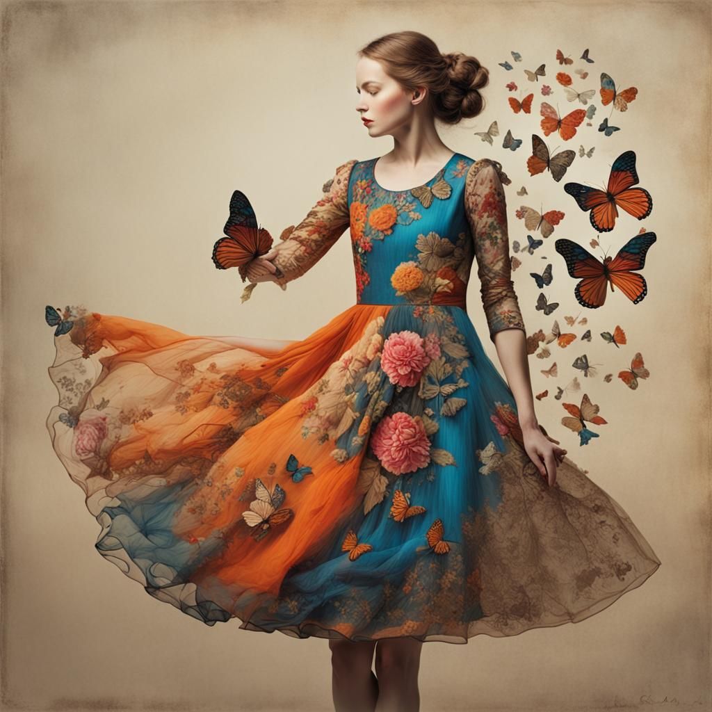 With butterflies