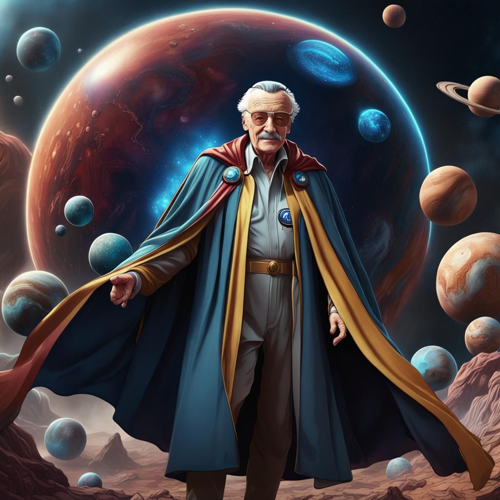 Intergalactic Being in Planetary Cloak: Digital Art