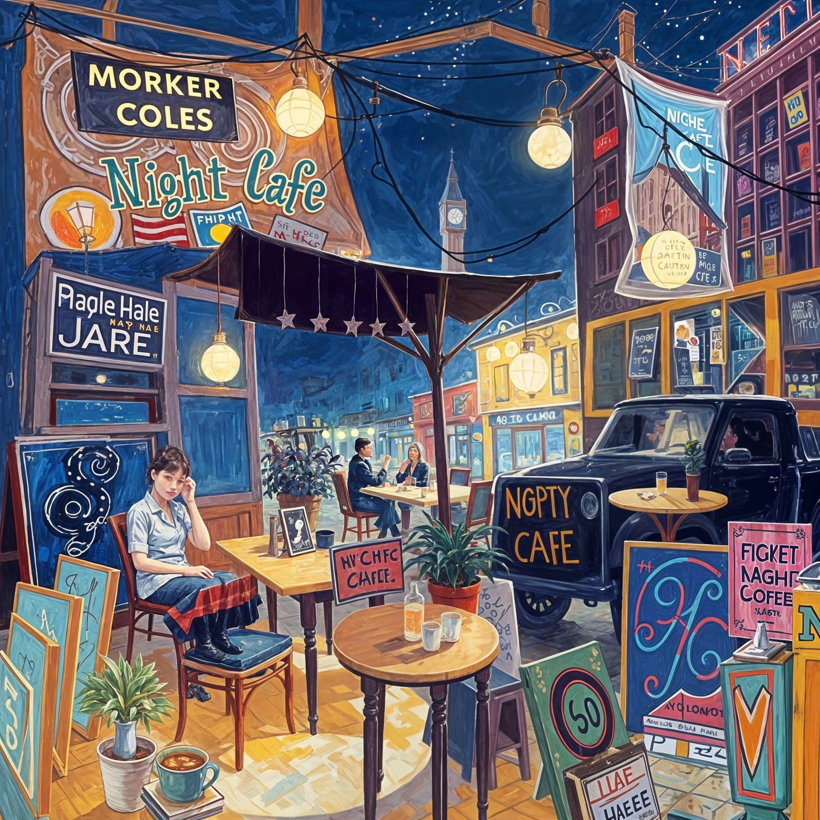 A 2024 Rework of The Night Cafe