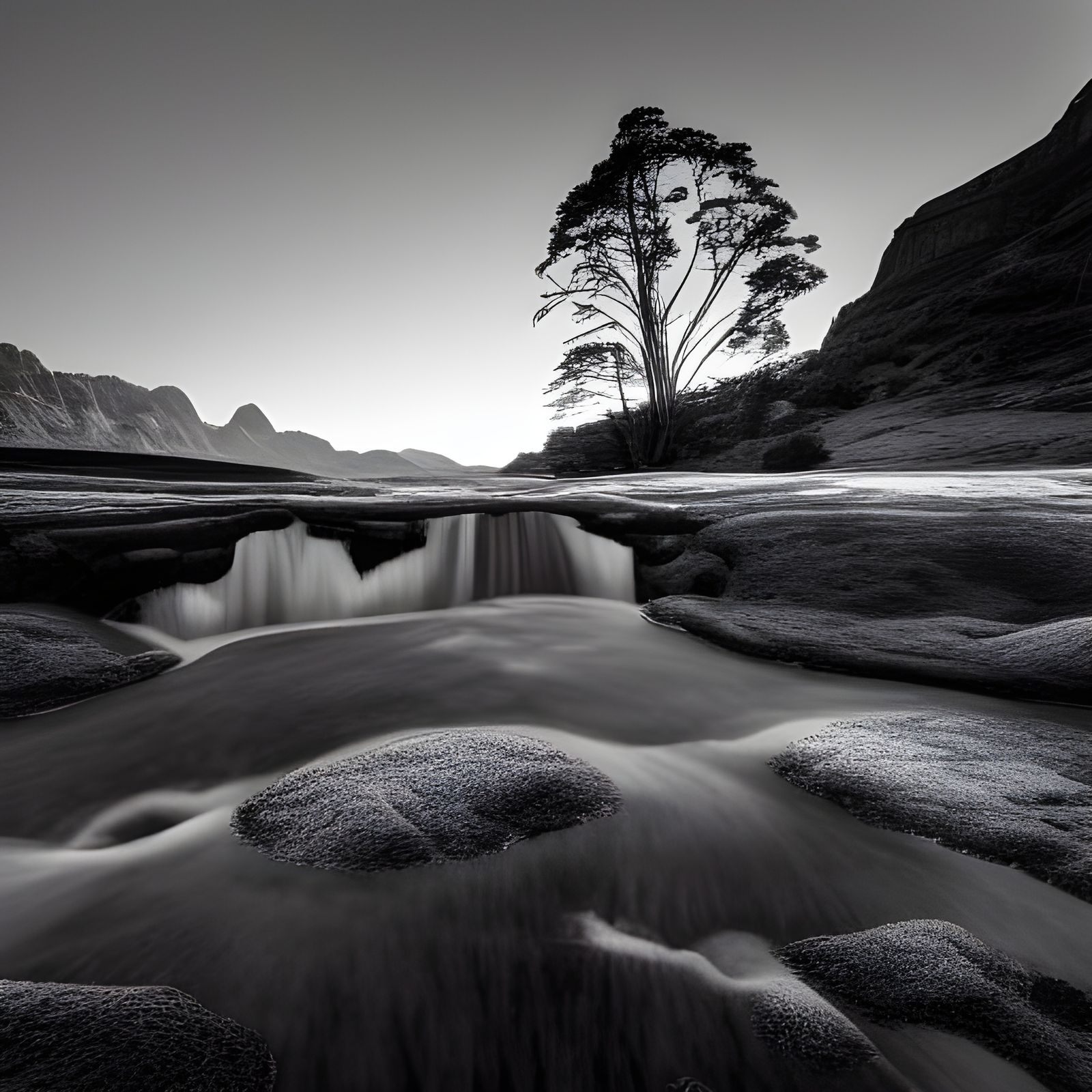 Dramatic B&W Landscape Photography in Adams Style