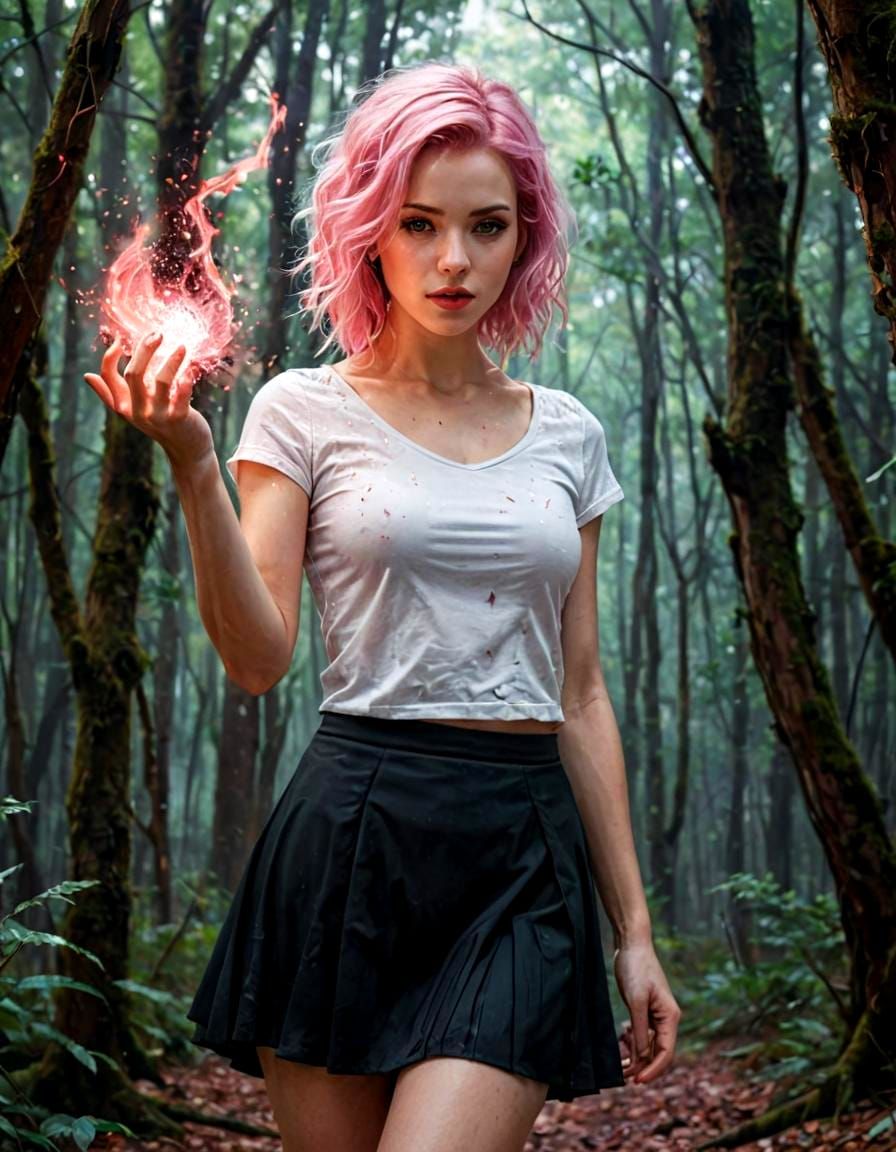 Woman with Magic in Hand, Alyssa Monks Illustration