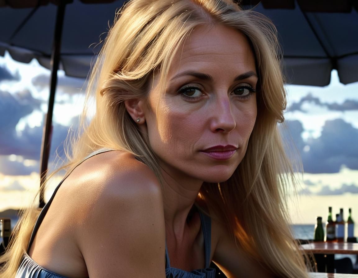 Ethereal Woman Portrait in Renaissance Chiaroscuro Style