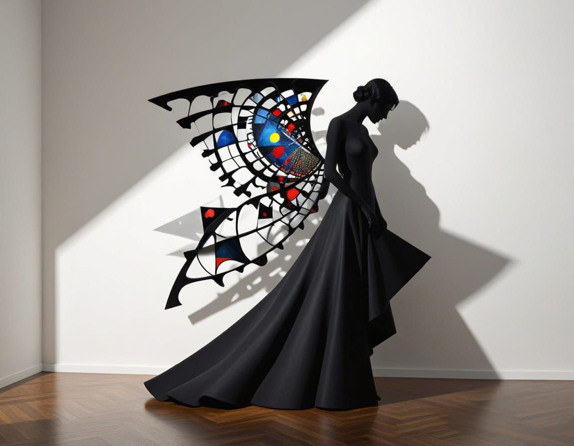 infinite curved space metalorganic architextual framework 3D Sierpinski fractal curve chromoshadow surrealastic by artis...