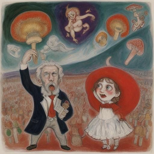 Surreal Hellscape Inspired by Ensor, Chagall and El Greco