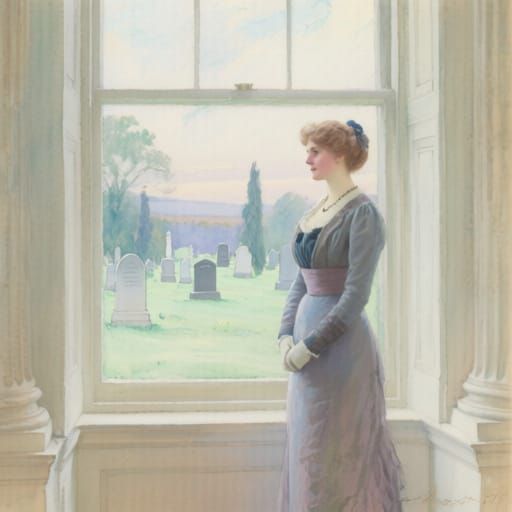 Elegant Parliamentarian in Pastel Watercolor Style