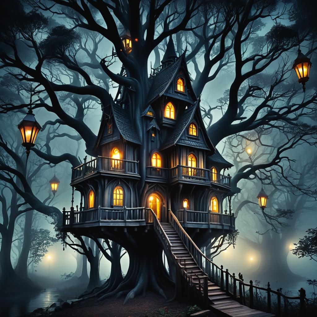 Foggy Treehouse