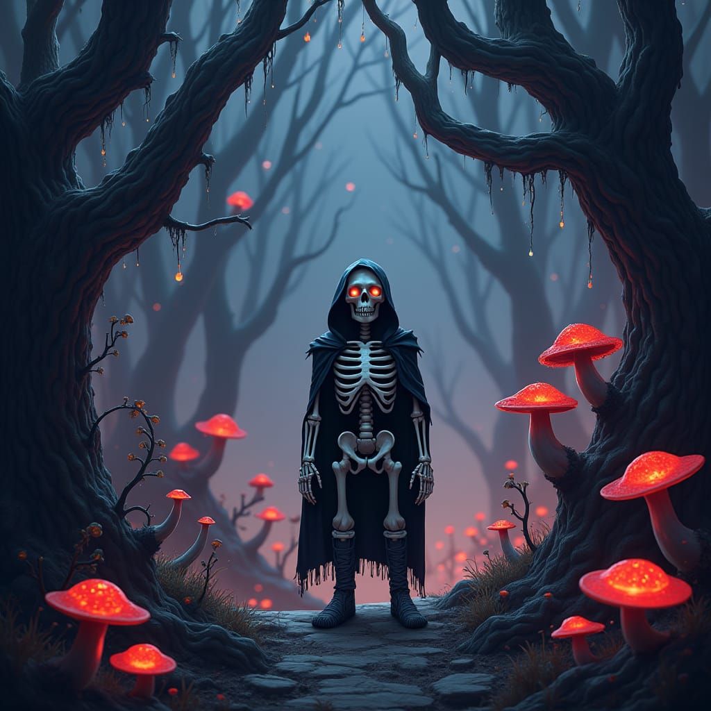 Sans from Undertale in Mystical Forest