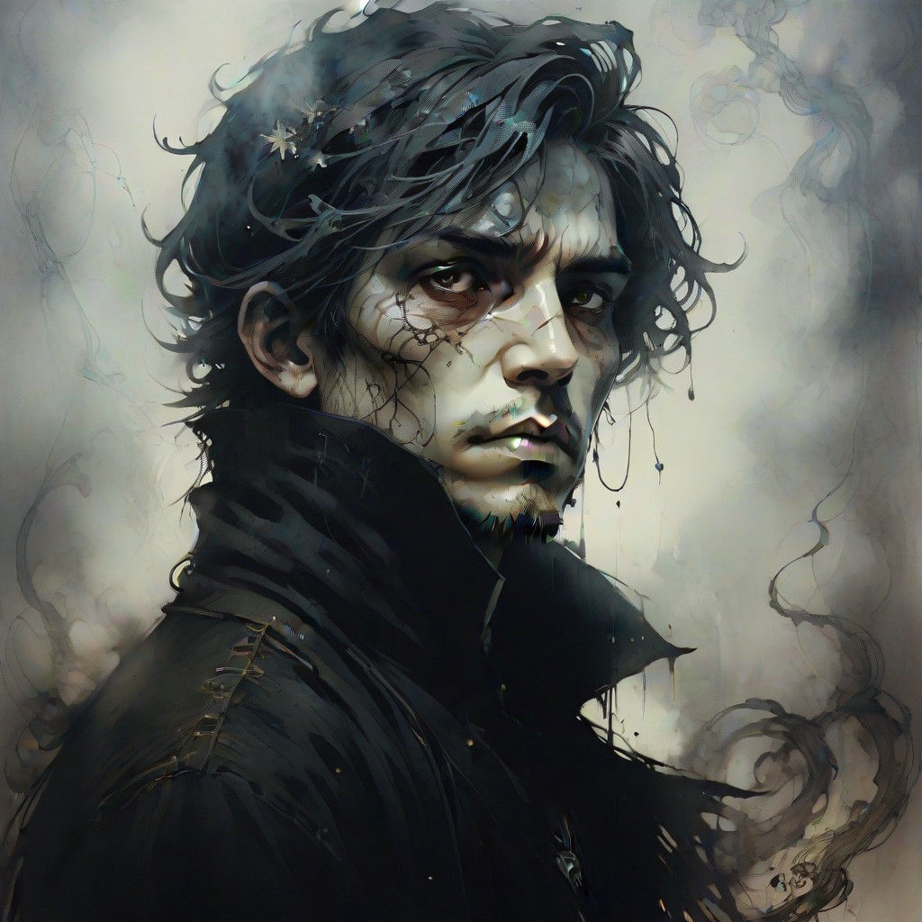 Dark Fantasy Demonology in Mysterious Glow