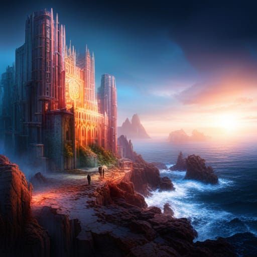 Abstract Dreams in Digital Matte Painting Style