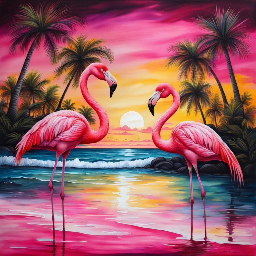 Flamingo Love