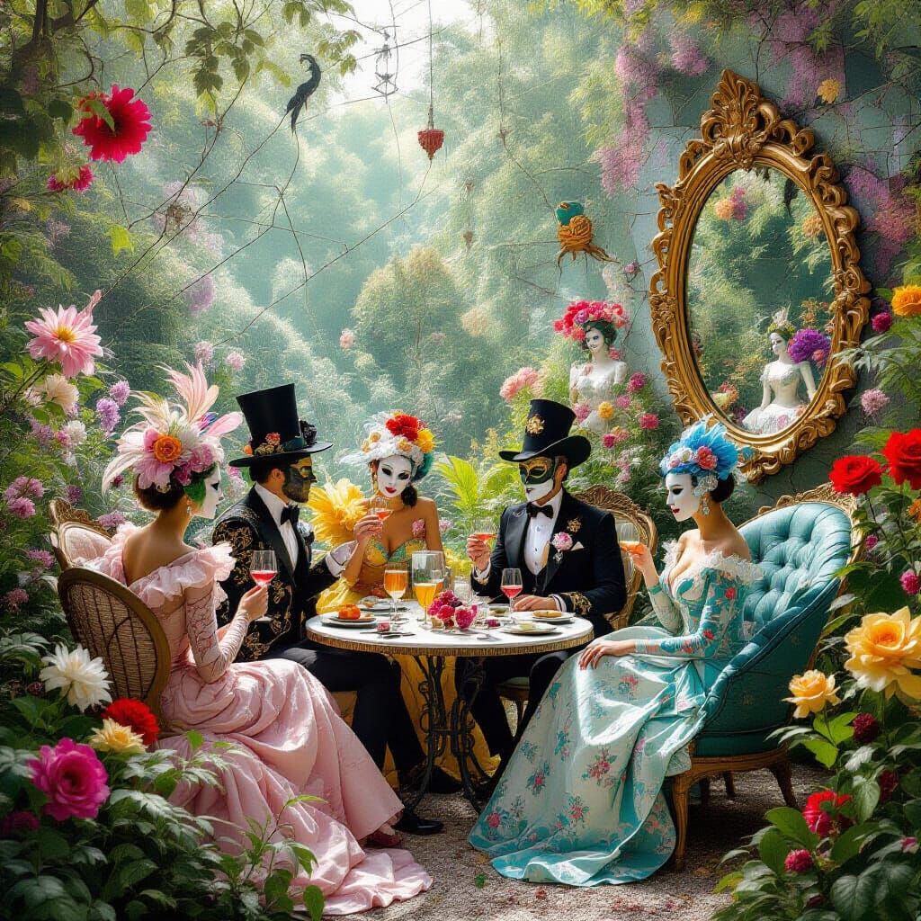Surreal Garden Party Inspired by Bosch and Klimt