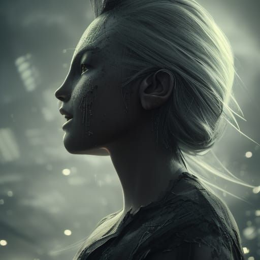 Cyberpunk Tech Arcanist Character Design