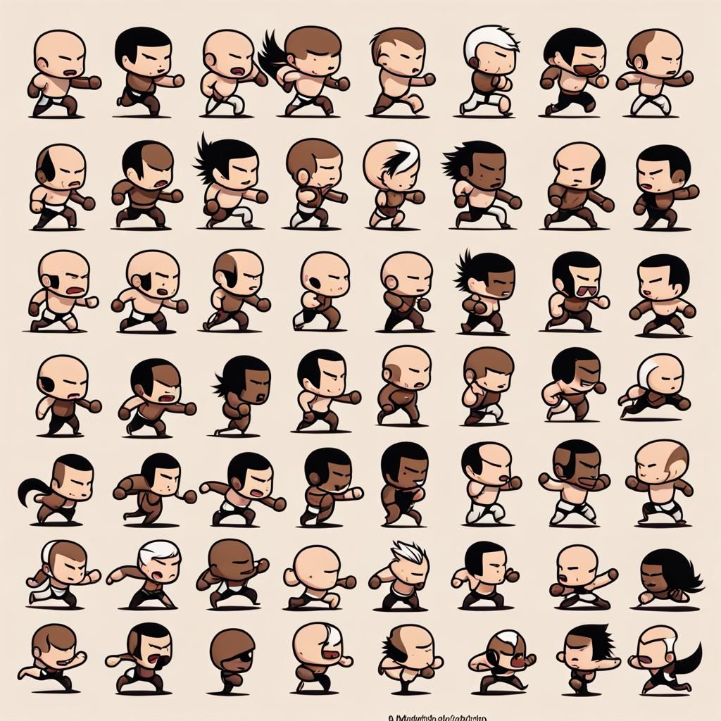 Dynamic Animal Antics in Chibi Style