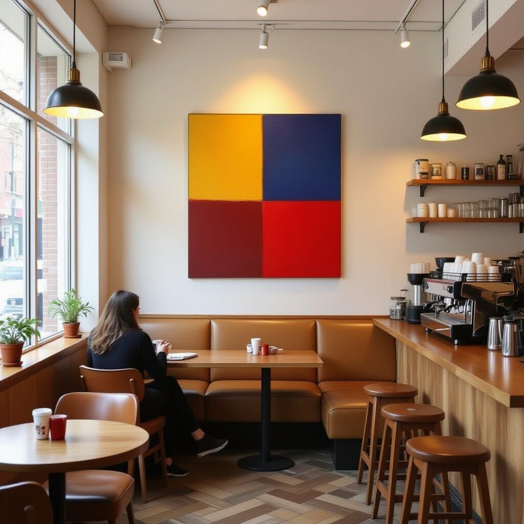 Harlem Coffee Shop Art in Rothko Style