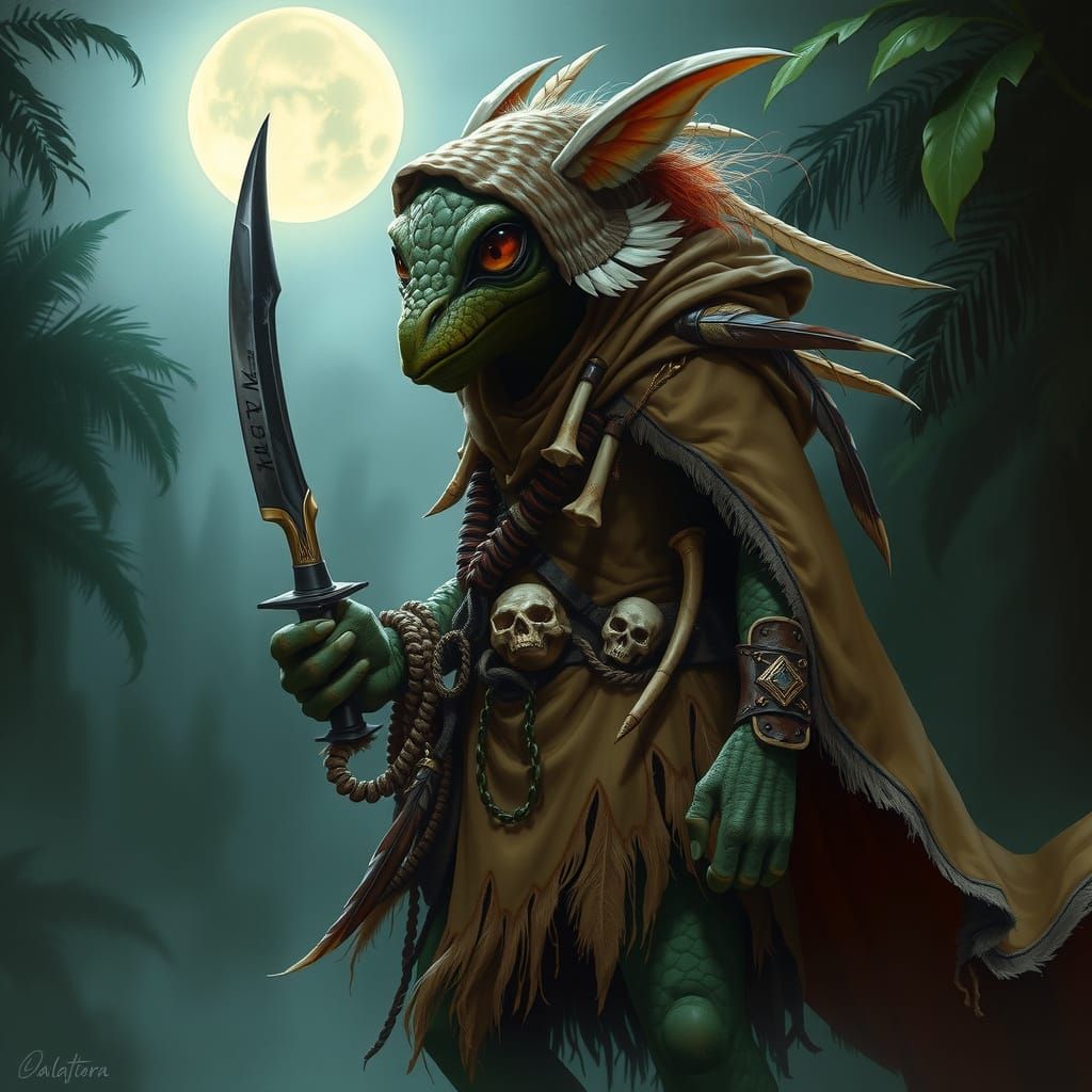 Savage Murloc Warrior in Tribal Regalia