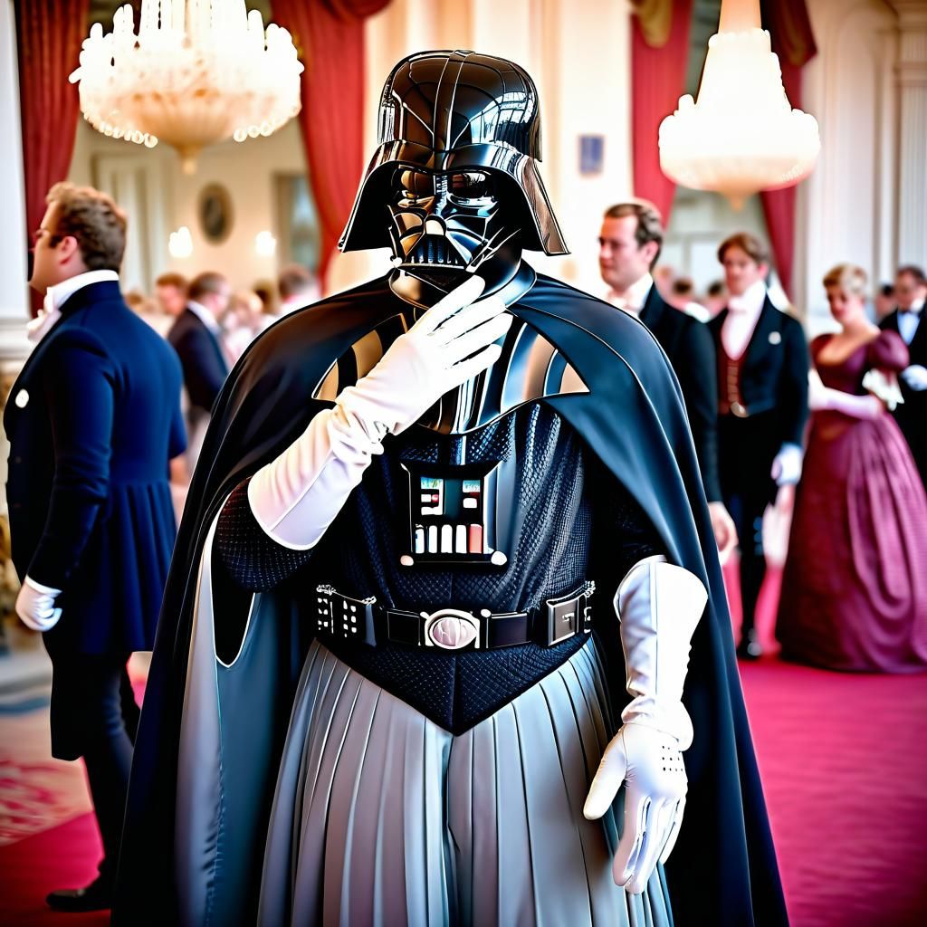 Darth Vader at Regency Ball, Bridgerton-Inspired