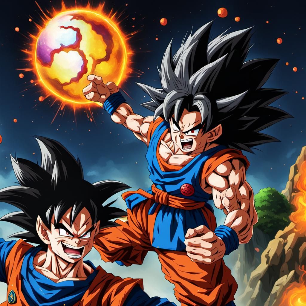 Jester Goku vs Clown Goku