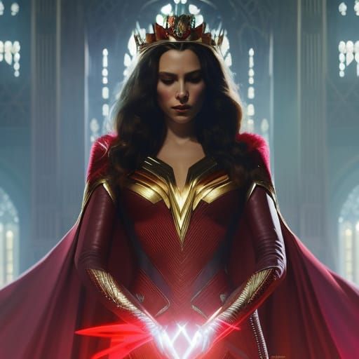 Scarlet Witch: Empty Crown, Art Nouveau Portrait