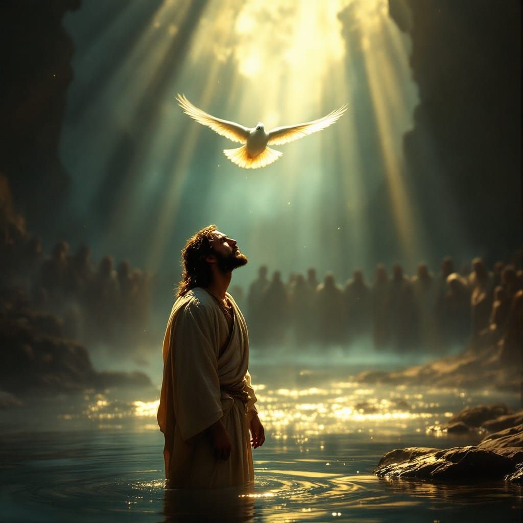Jesus's Baptism: A Cinematic River Scene