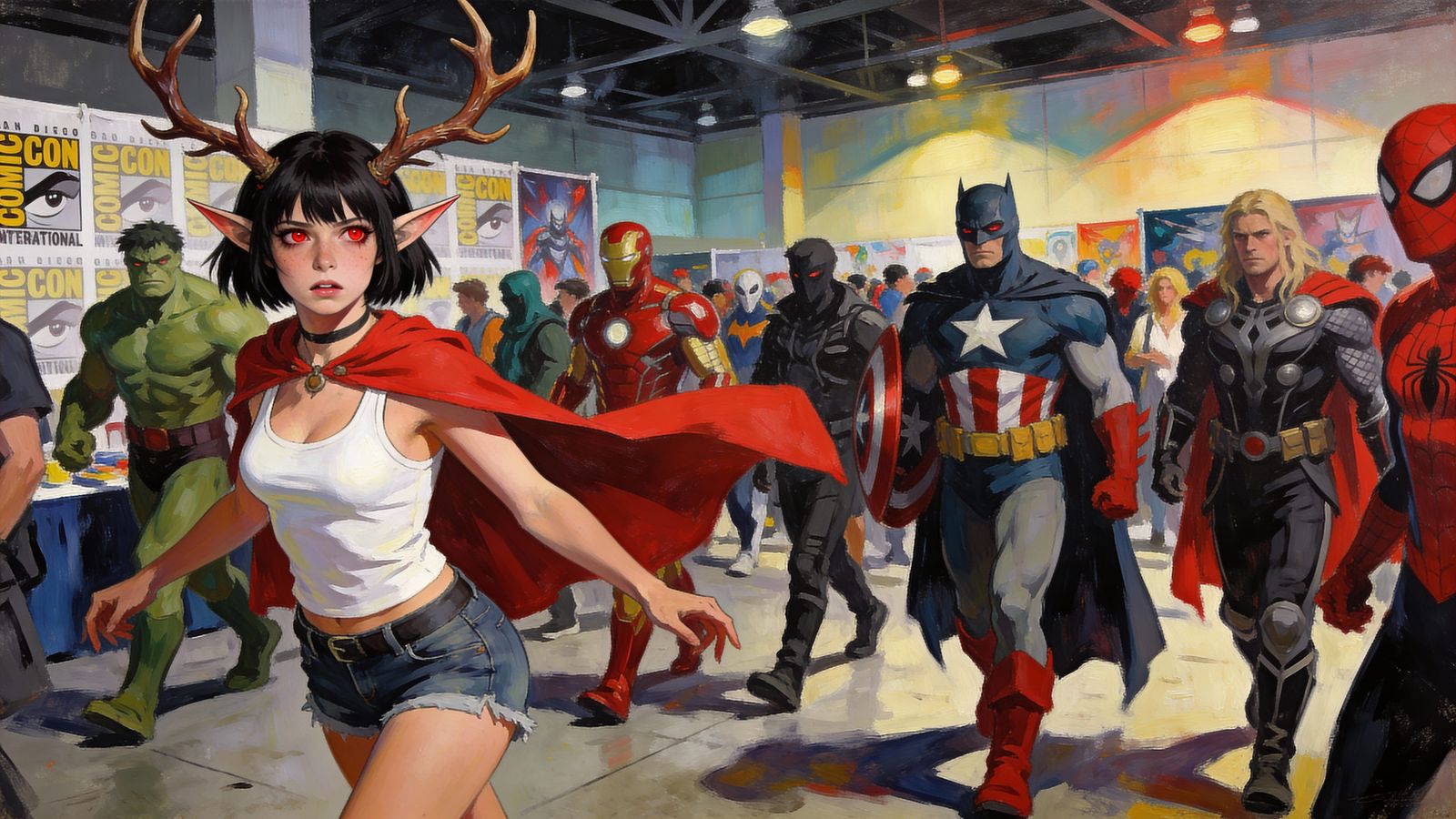 Fantasy Art of Backdoor Character at Comic Con