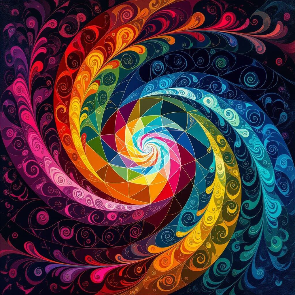 Mesmerizing Psychedelic Vortex Art in Vibrant Colors