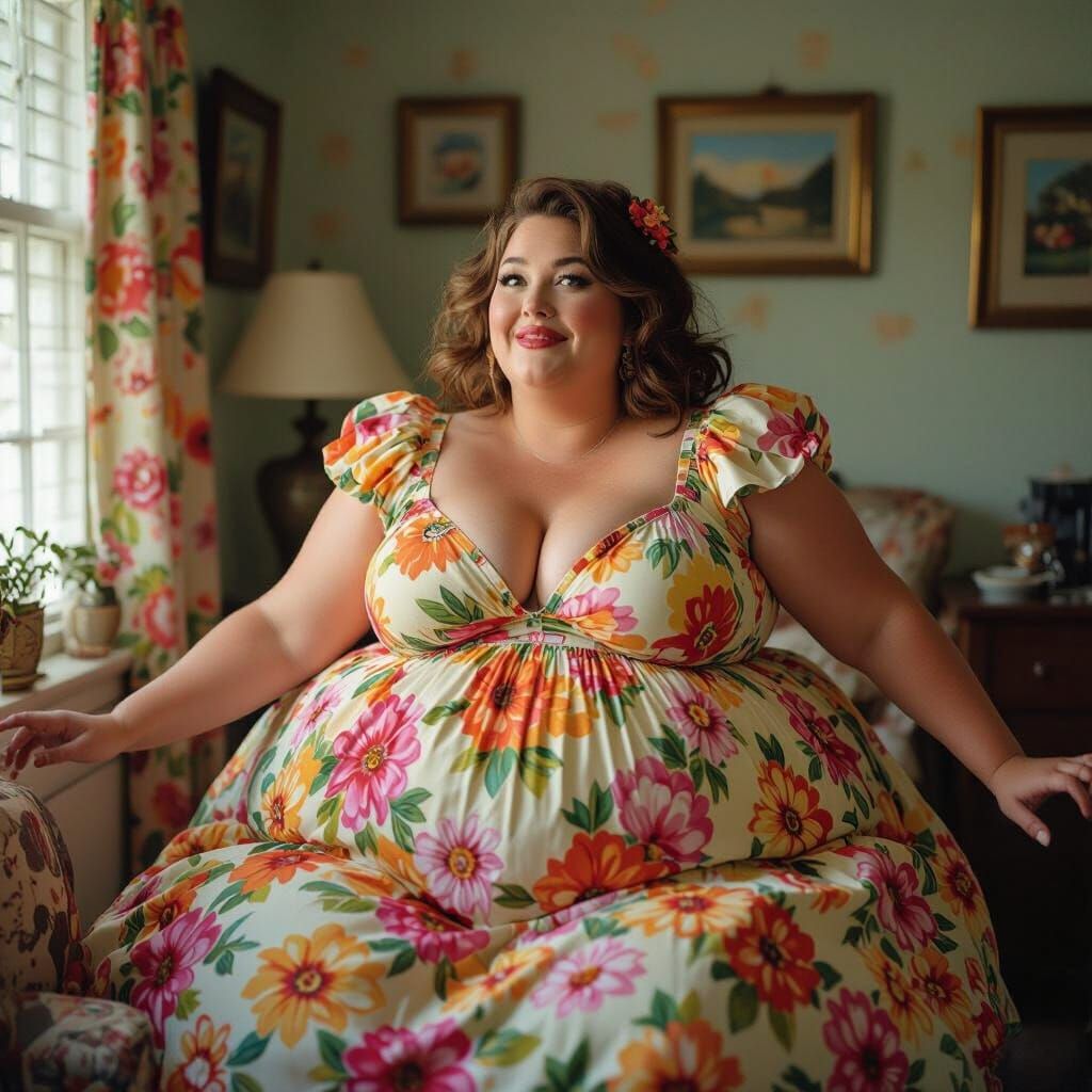 Joyful Woman's Rapid Transformation: A Cinematic Celebration