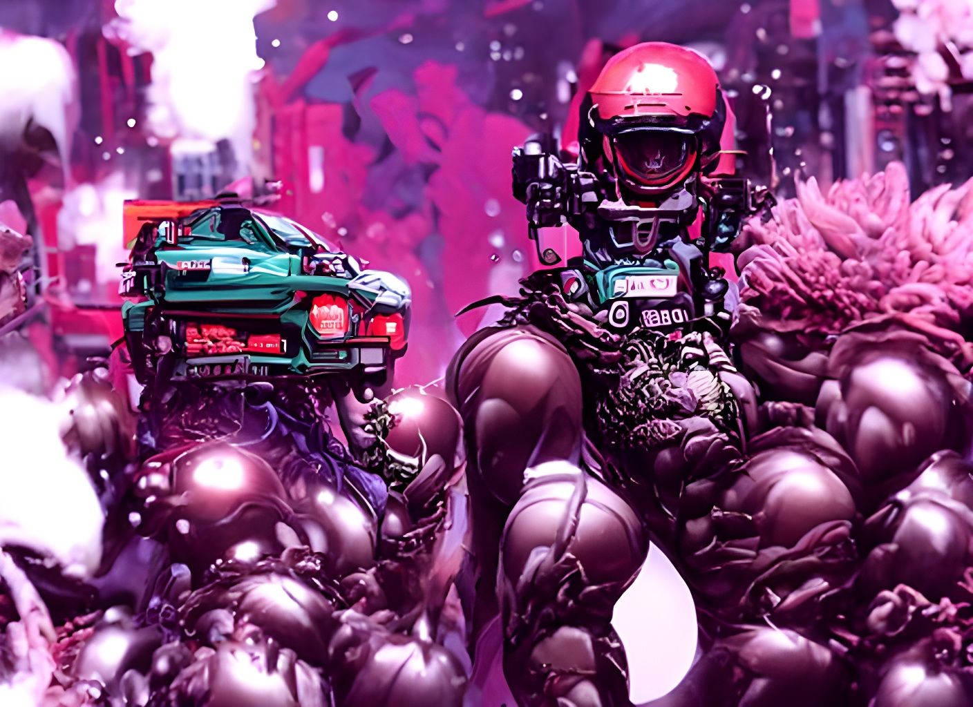 Sci-Fi Miami Vice Manga Art