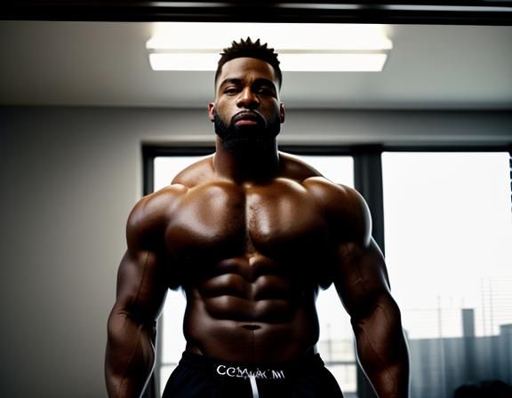 Hyperrealistic Ex-Con Santa in Calvin Klein Boxers